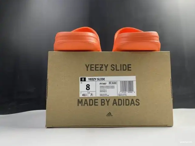 Slide Orange Yeezy Adidas FY7497 0531